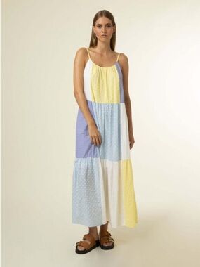 FRNCH Sacha Patchwork Maxi Dress